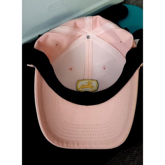 John Deere Pink Ladies Baseball Hat Embroidered Adjustable Pink Hat Cap - Picture 6 of 6